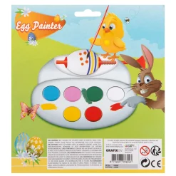 Grafix Eierverfmolen met Verf en Penseel Hot