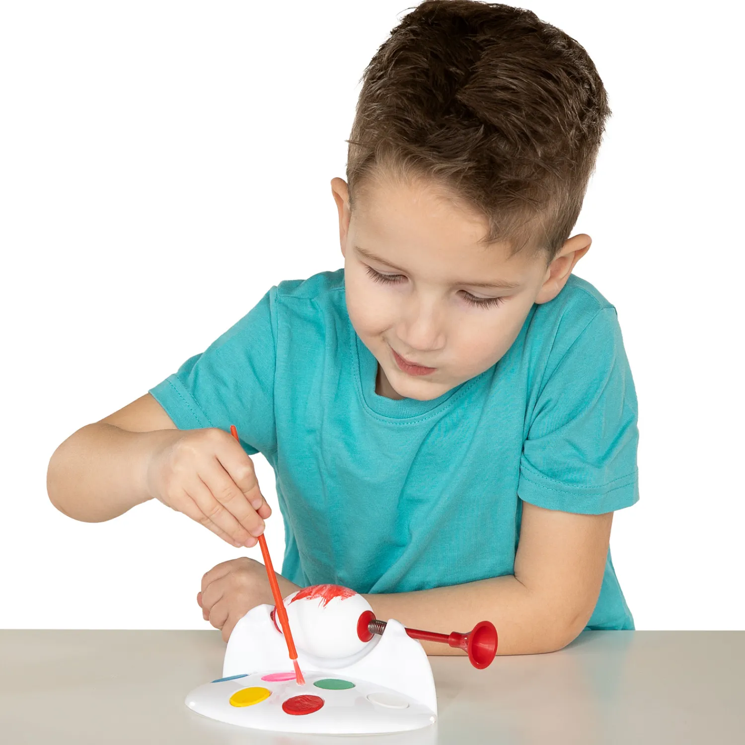 Grafix Eierverfmolen met Verf en Penseel Hot