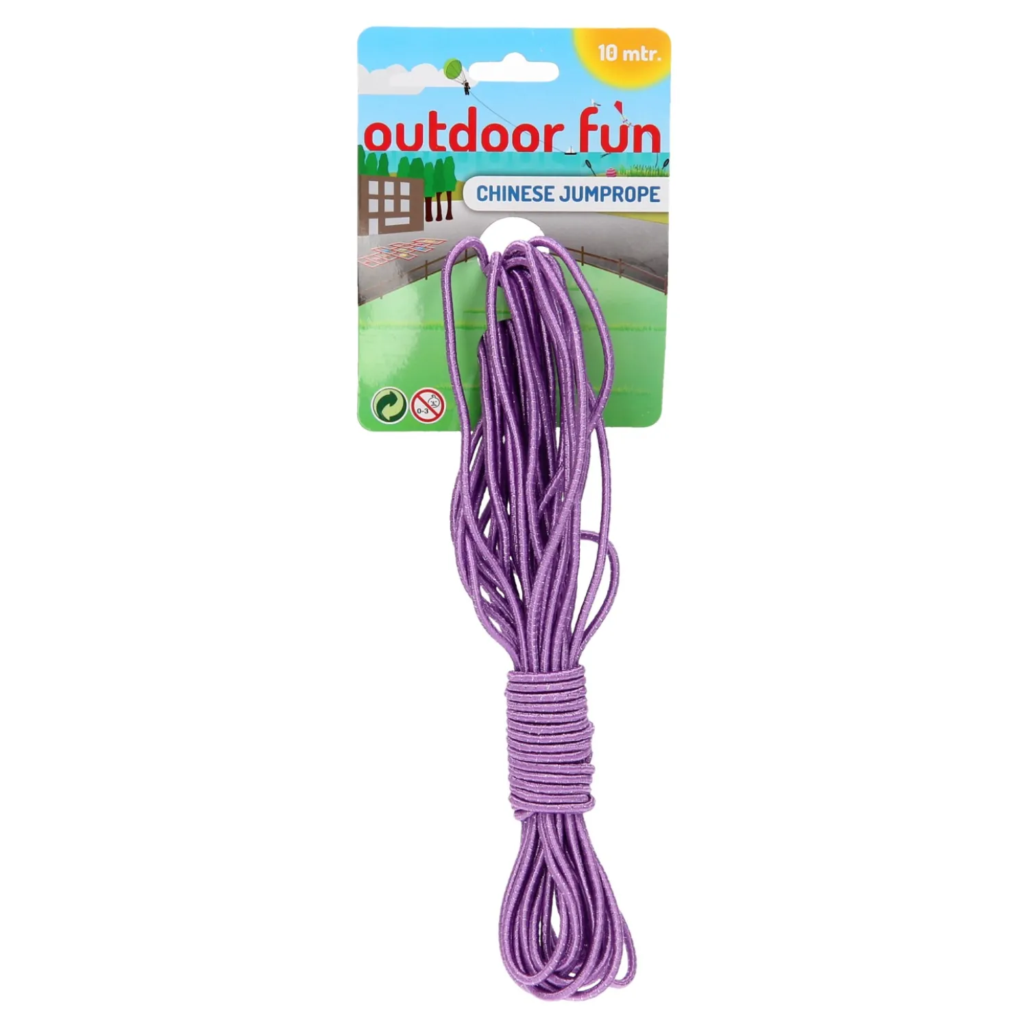 Elastiekenspel 10 meter - Paars>Outdoor Fun Discount