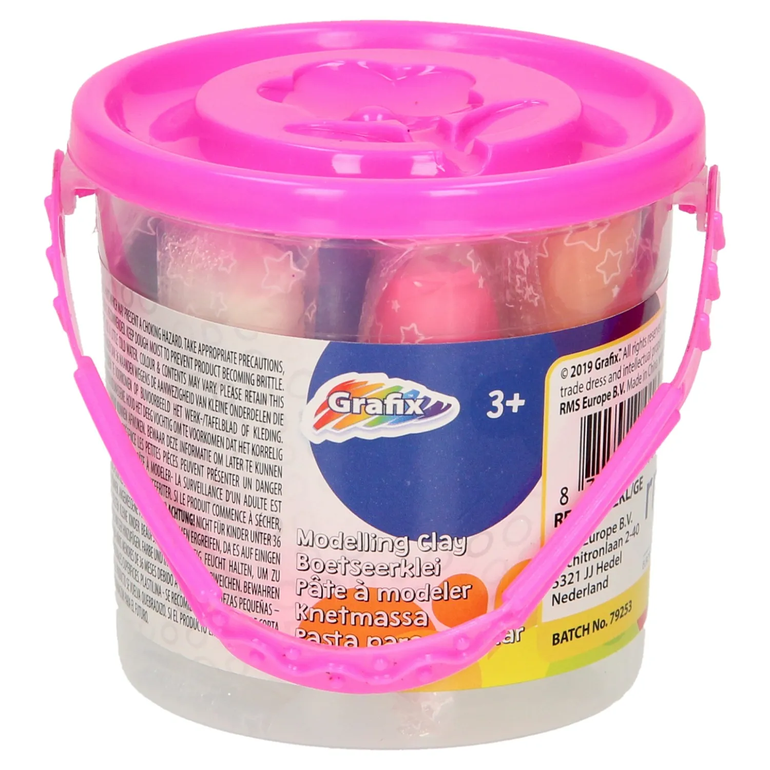 Emmertje met Gekleurde Klei, 12st. - Roze>Creative Craft Group Online