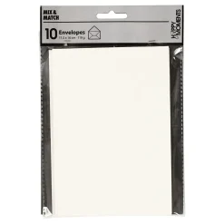 Envelop Off-white, 11,5x15cm, 10st.-Creativ Company Online