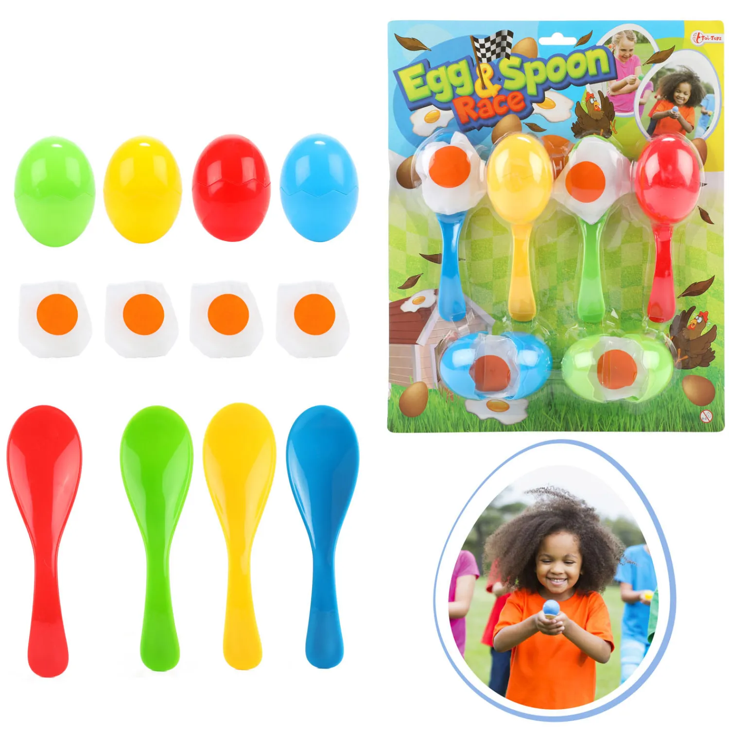 Estafettespel Eieren-Toi-Toys Outlet