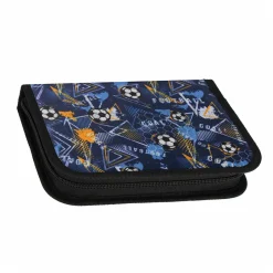 Etui met Accessoires Voetbal Blauw, 25dlg.-