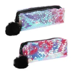 Etui met Pailletten en Pompom> Discount