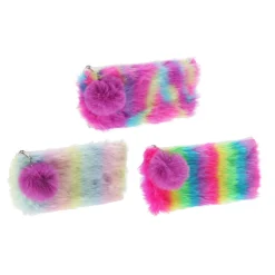 Etui Regenboog Pluche, 20,5cm>