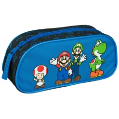Etui Super Mario Blauw met Rits>Undercover Outlet