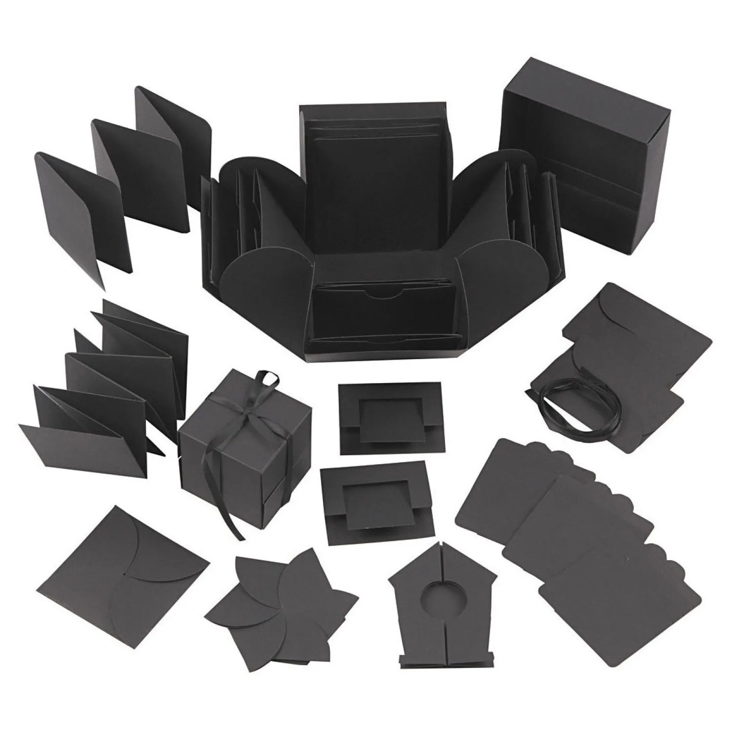 Explosion Box Geschenkdoos Zwart Set-Creativ Company