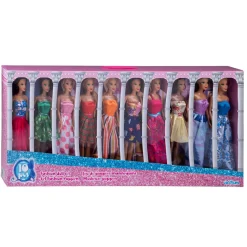Fashion Poppenset, Set van 10> Discount