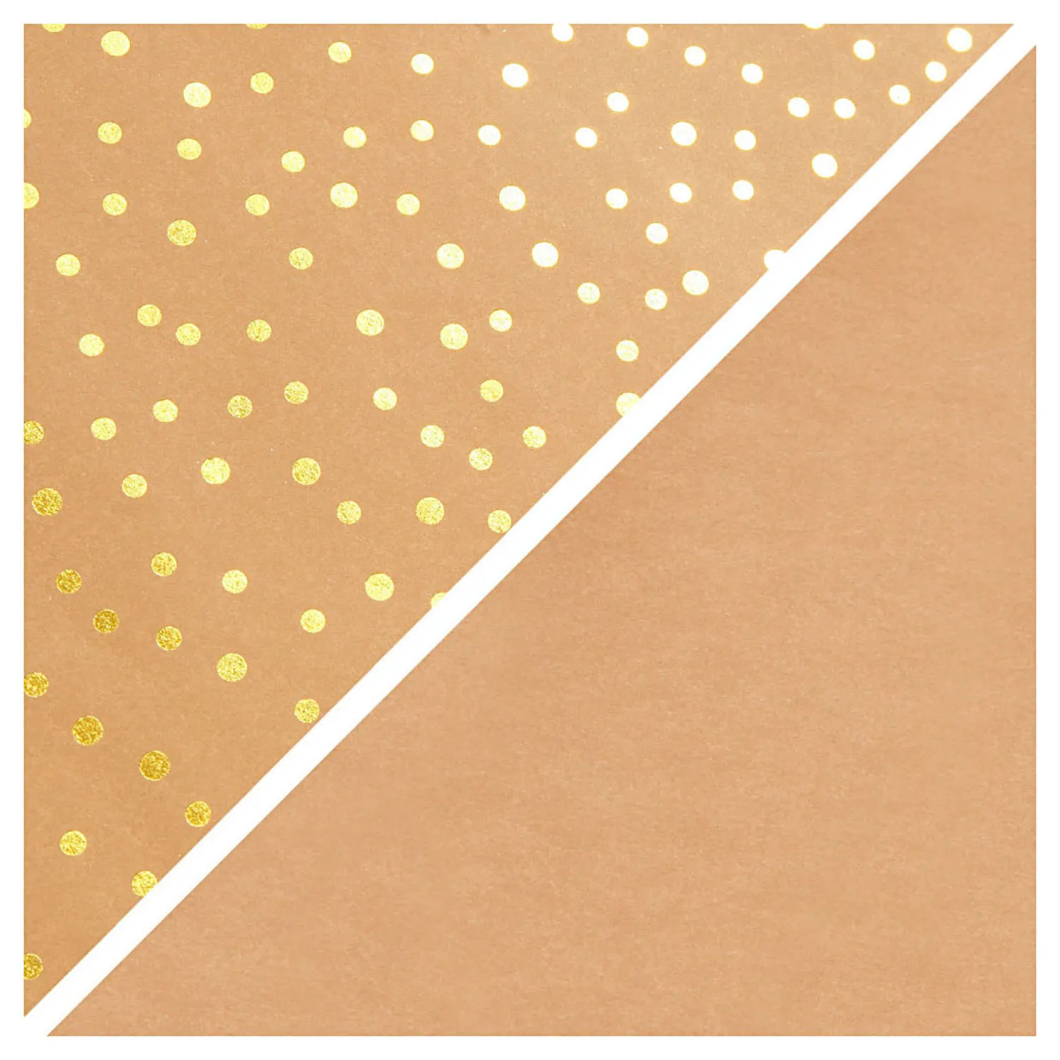 Creativ Company Faux Leather Papier Bruin met Stippen, 1m Clearance