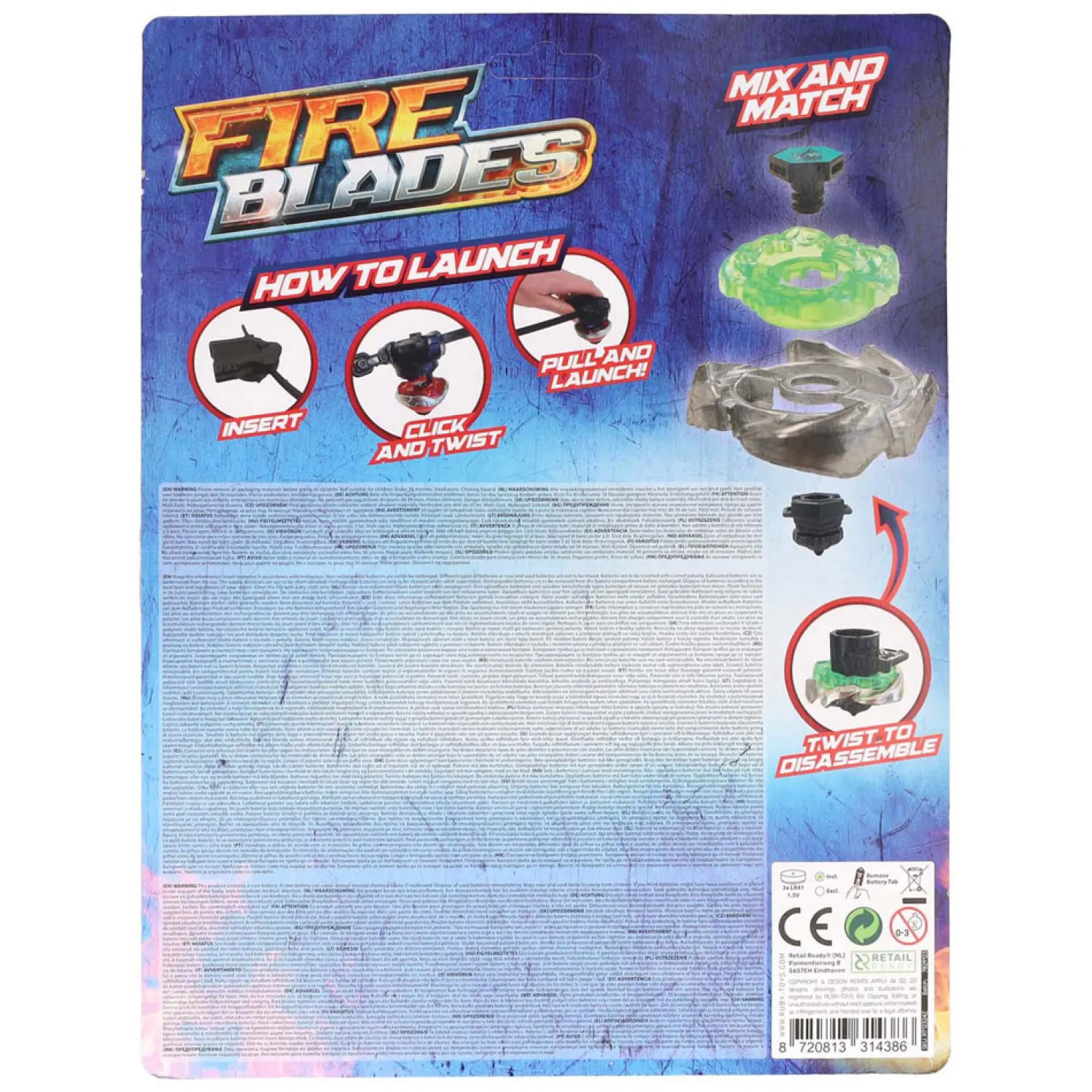 Fireblade Stadion met 4 Battle Tops- Clearance