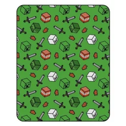 Flanel Deken Minecraft, 110x150cm Clearance