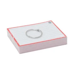 Flashcards A7 Rood incl. clipring 50 Vellen>Quantore Outlet