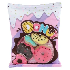 Fluffy Menu Pluche met 4 Donuts - 40cm