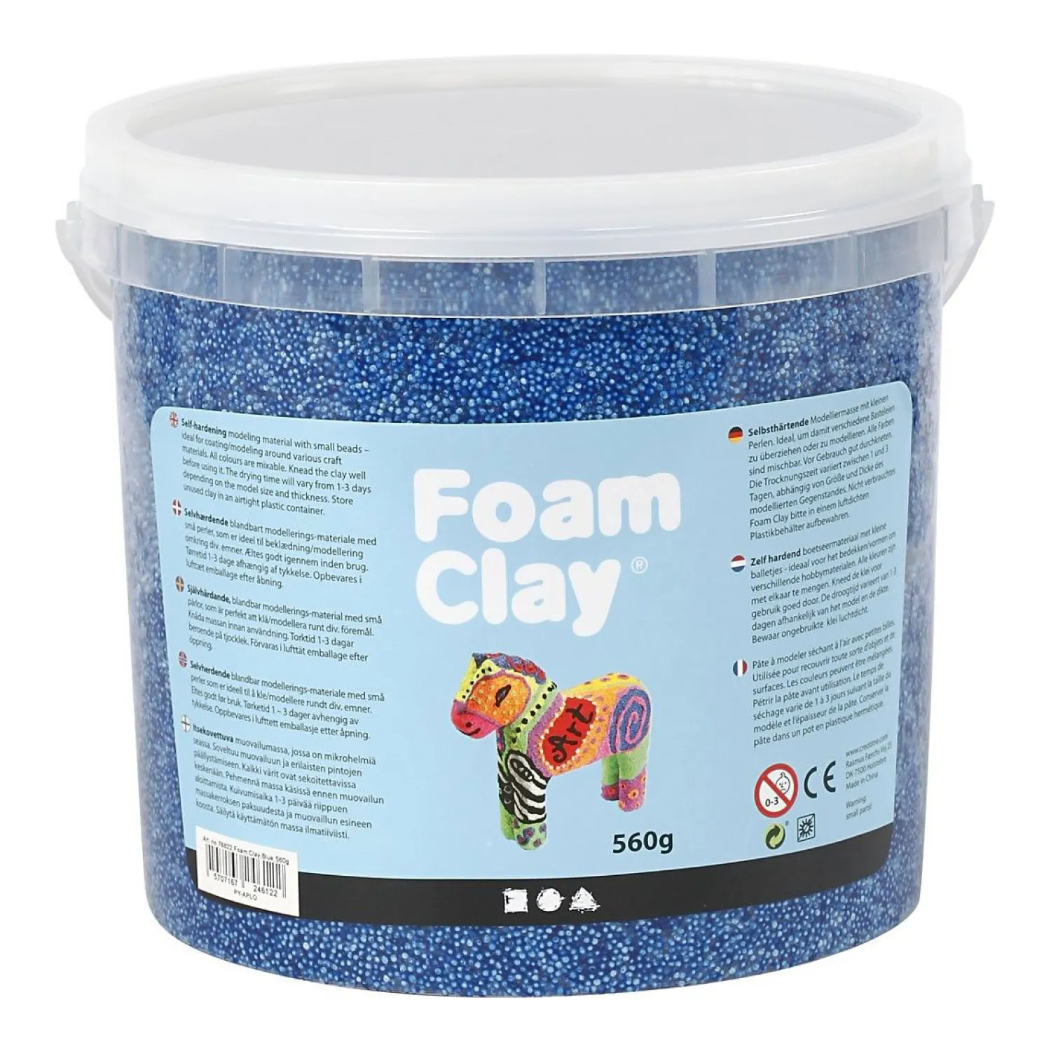 - Blauw, 560gr-Foam Clay Discount