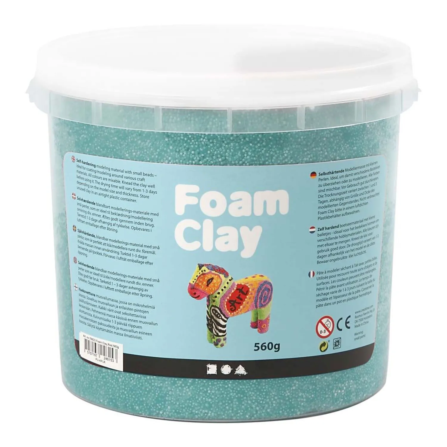 - Donkergroen, 560gr.-Foam Clay Outlet