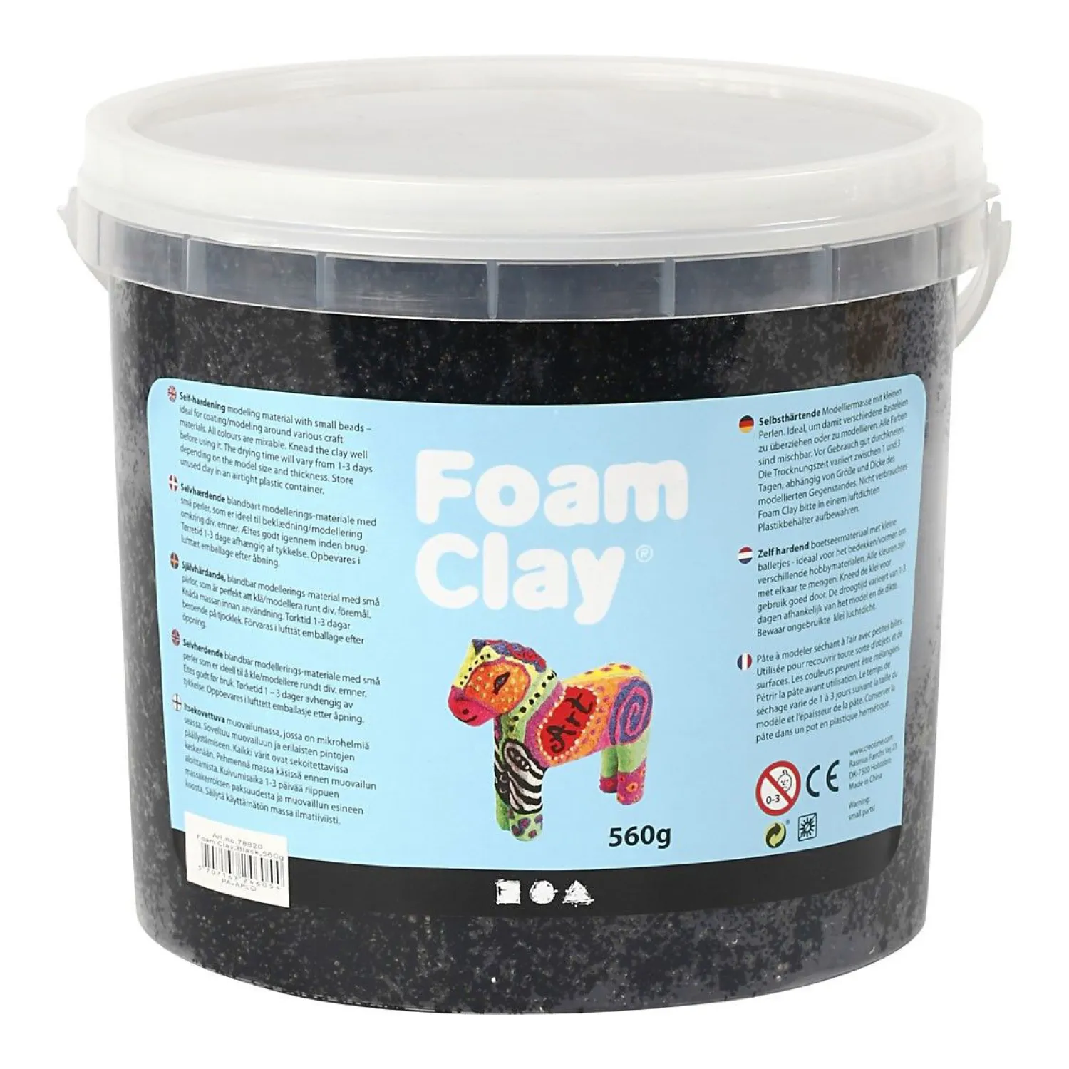Foam Clay - Zwart, 560gr. Sale