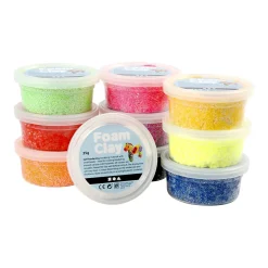 Foam Klei - Basiskleuren, 10x35gr-Creativ Company Clearance