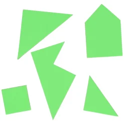 Foam Tangrampuzzels, 4st.- Discount