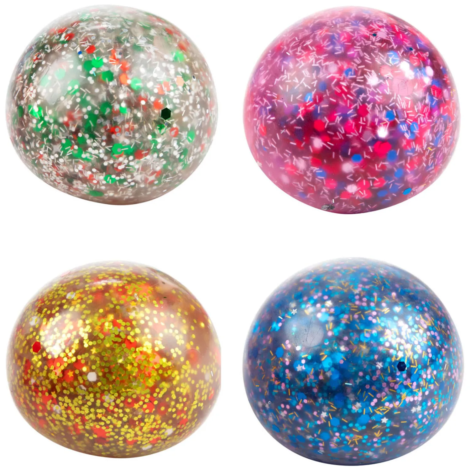 Toi-Toys Fun Knijpbal Night Gevuld met Glittergel, 6cm Sale