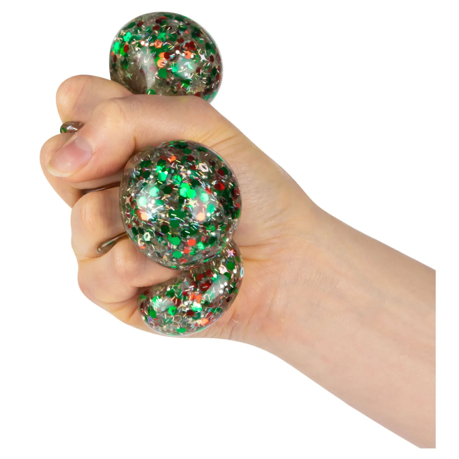Toi-Toys Fun Knijpbal Night Gevuld met Glittergel, 6cm Sale