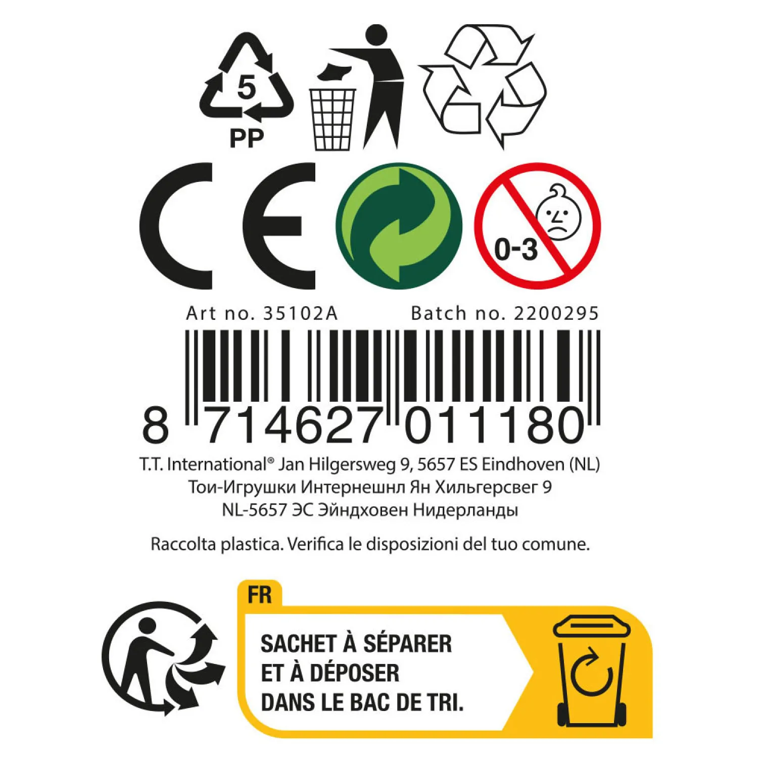 Toi-Toys Fun Noodles Curly Super Rekbaar Fidget, 5st. Sale