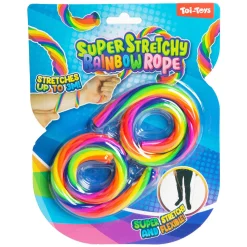 Toi-Toys Fun Super Rekbaar Touw Regenboog, 2st. Discount