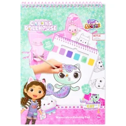 Canenco Gabby's Dollhouse Water Verfset Boek - incl Kwast New