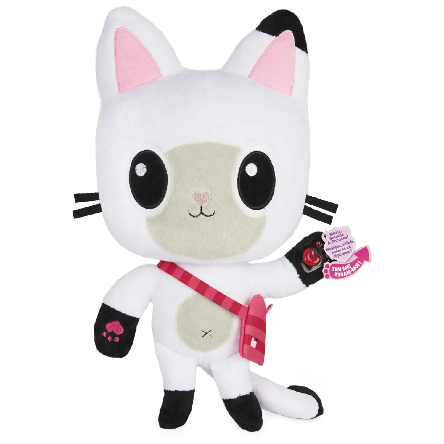 Spin Master Gabby's Poppenhuis - Pandy Poek Knuffel met Geluid, 30cm Clearance