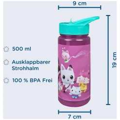 Undercover Gabby's Poppenhuis Drinkfles, 500ml Clearance