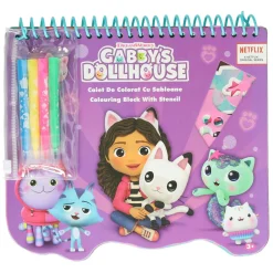 Gabby's Poppenhuis Kleurblok met Stiften en Sjablonen Outlet