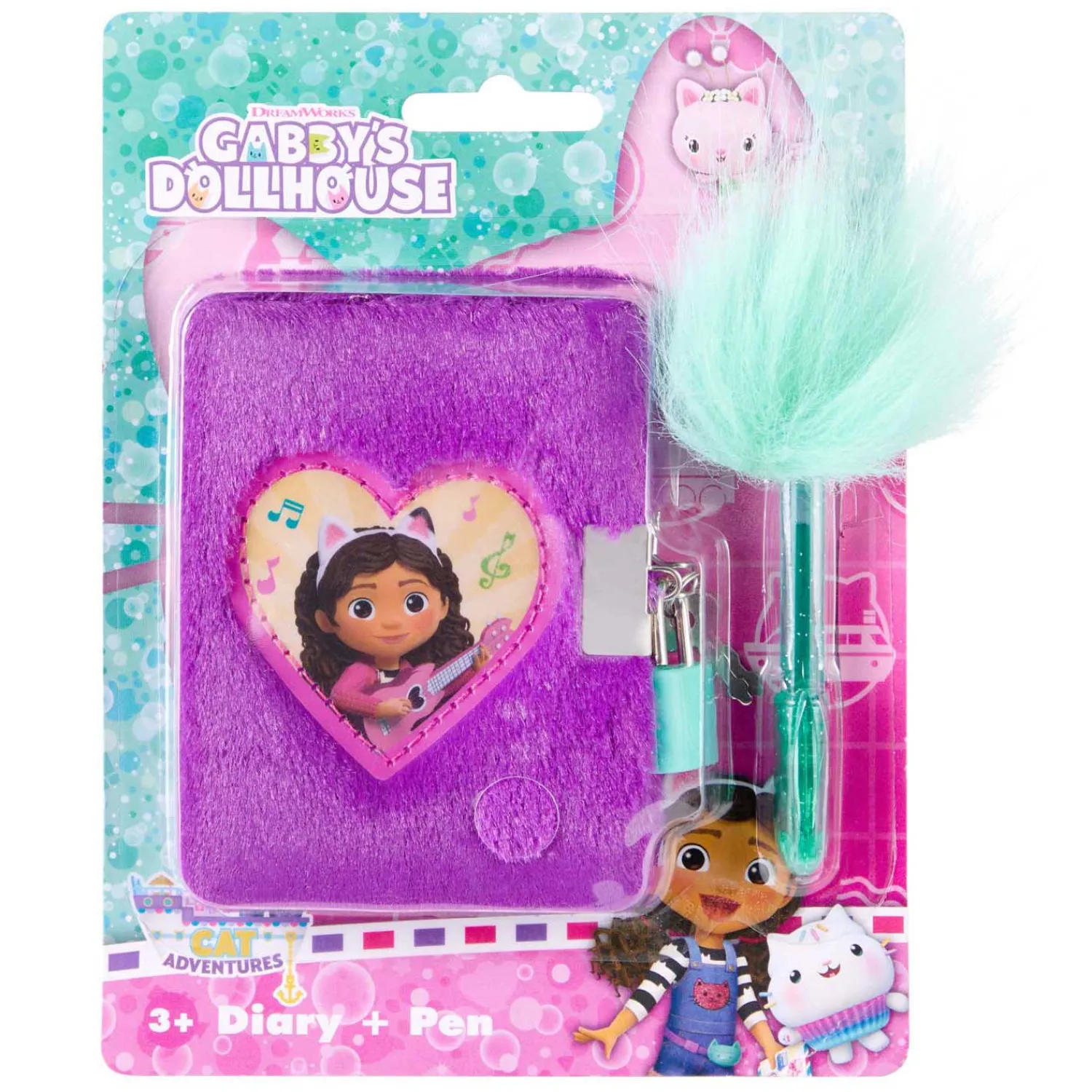 Gabby's Poppenhuis Pluche Dagboek met Pluche Pen-Canenco New