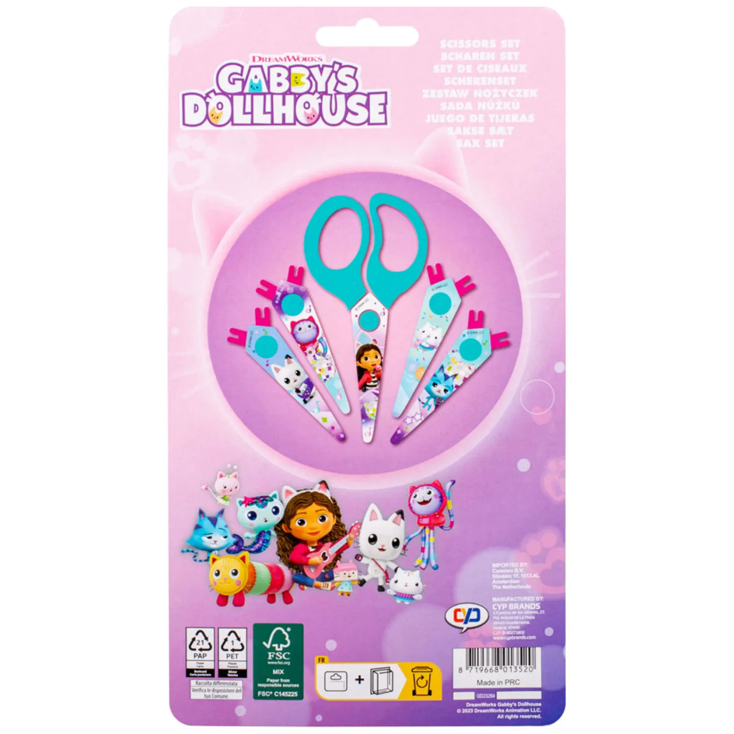 Gabbys Poppenhuis Schaartje met 5 Kartelbladen>Canenco Outlet