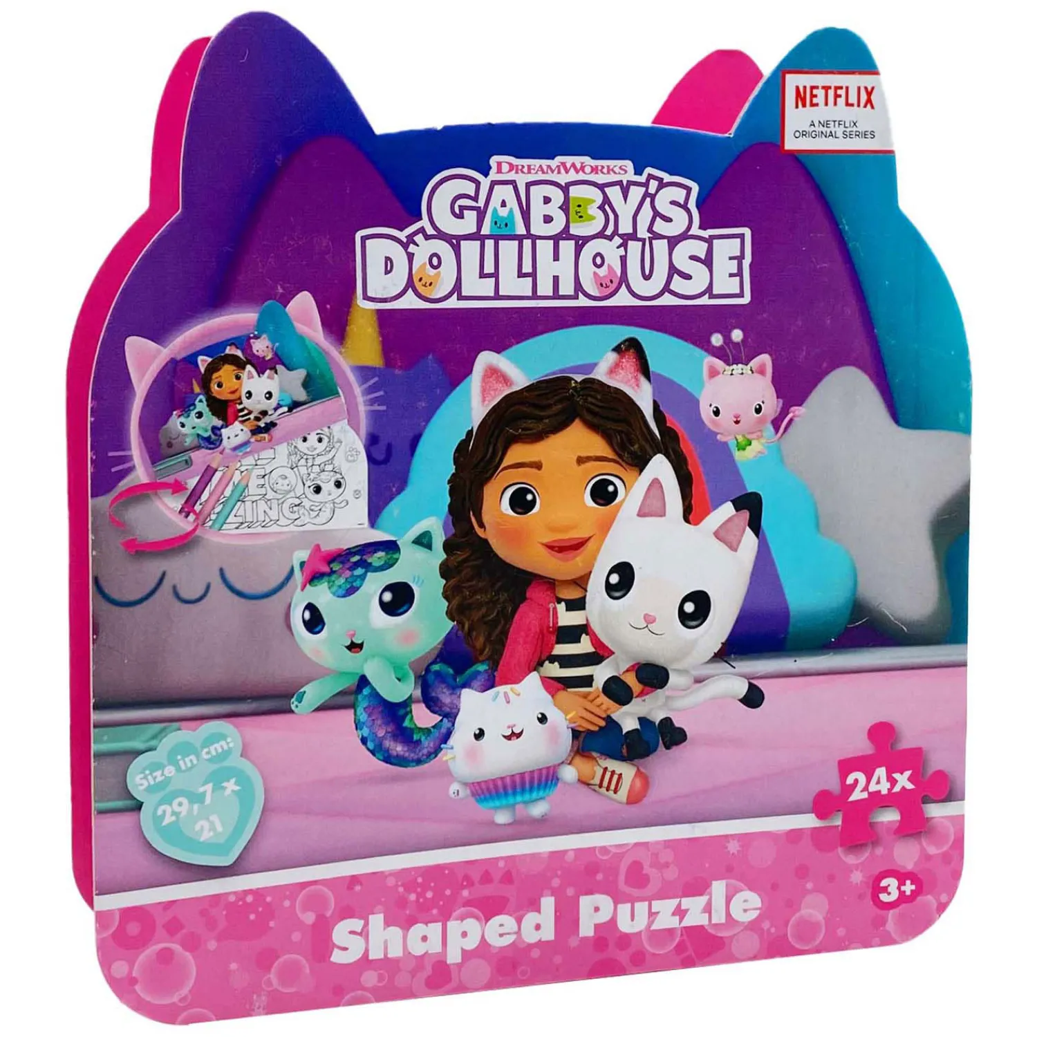 Gabby's Poppenhuis Shaped Puzzel, 24st.