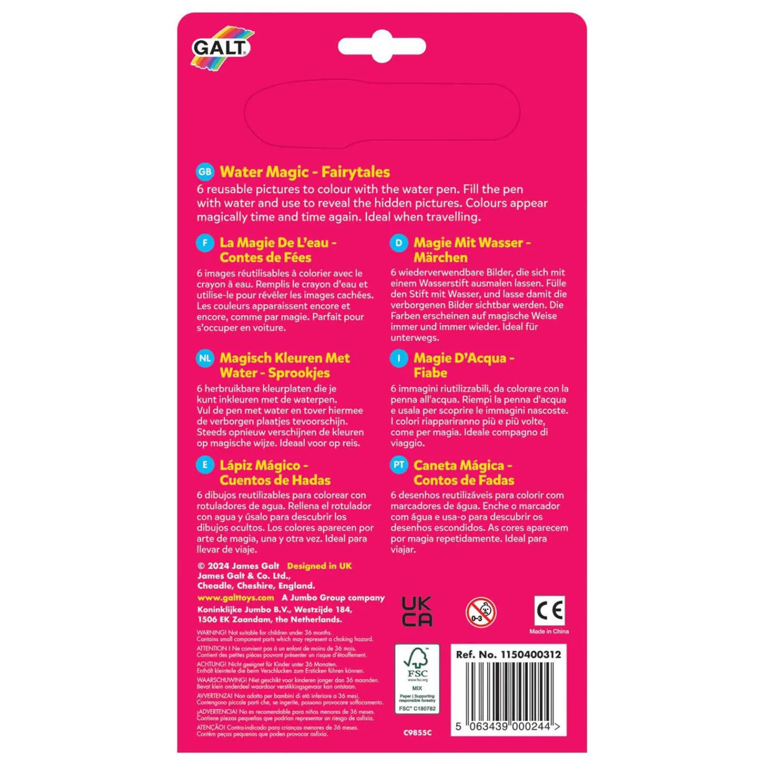 Jumbo Galt - Water Magic Fairytales - 6 Kleurplaten Discount