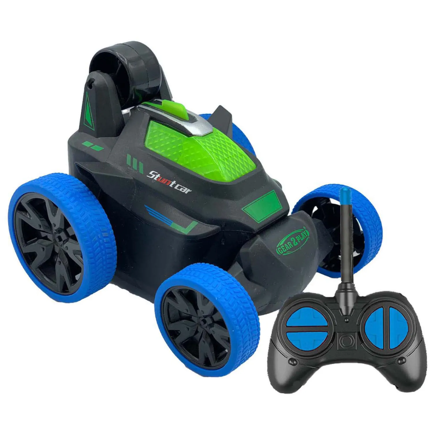 Gear2play RC Stunt & Roll Bestuurbare Auto Blauw