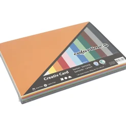 Gekleurd Karton A4, 12 x 10 Vellen-Creativ Company Discount