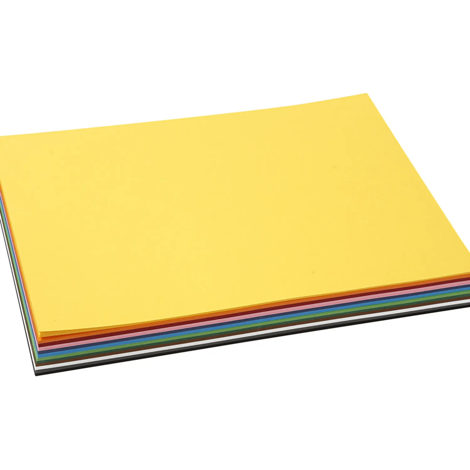 Gekleurd Karton A4, 12 x 10 Vellen-Creativ Company Discount