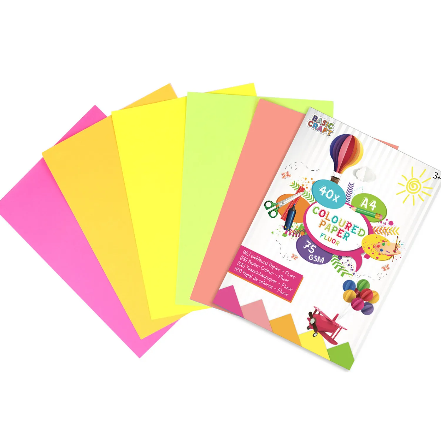 Creative Craft Group Gekleurd Papier A4, 40 vellen Online