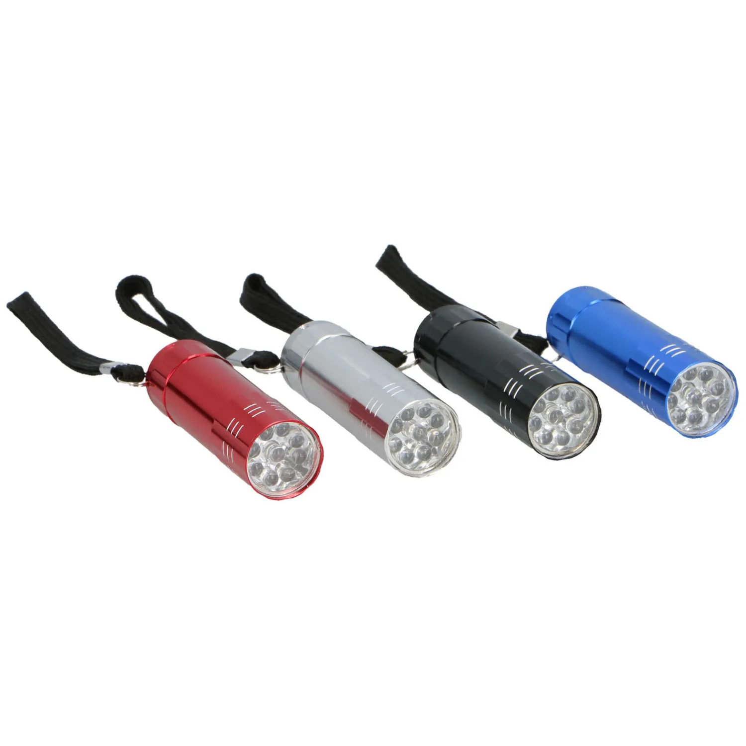 Gekleurde Aluminium Zaklamp - 9Led> Hot