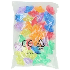 Gekleurde Transparante Tolletjes - 26st. Sale