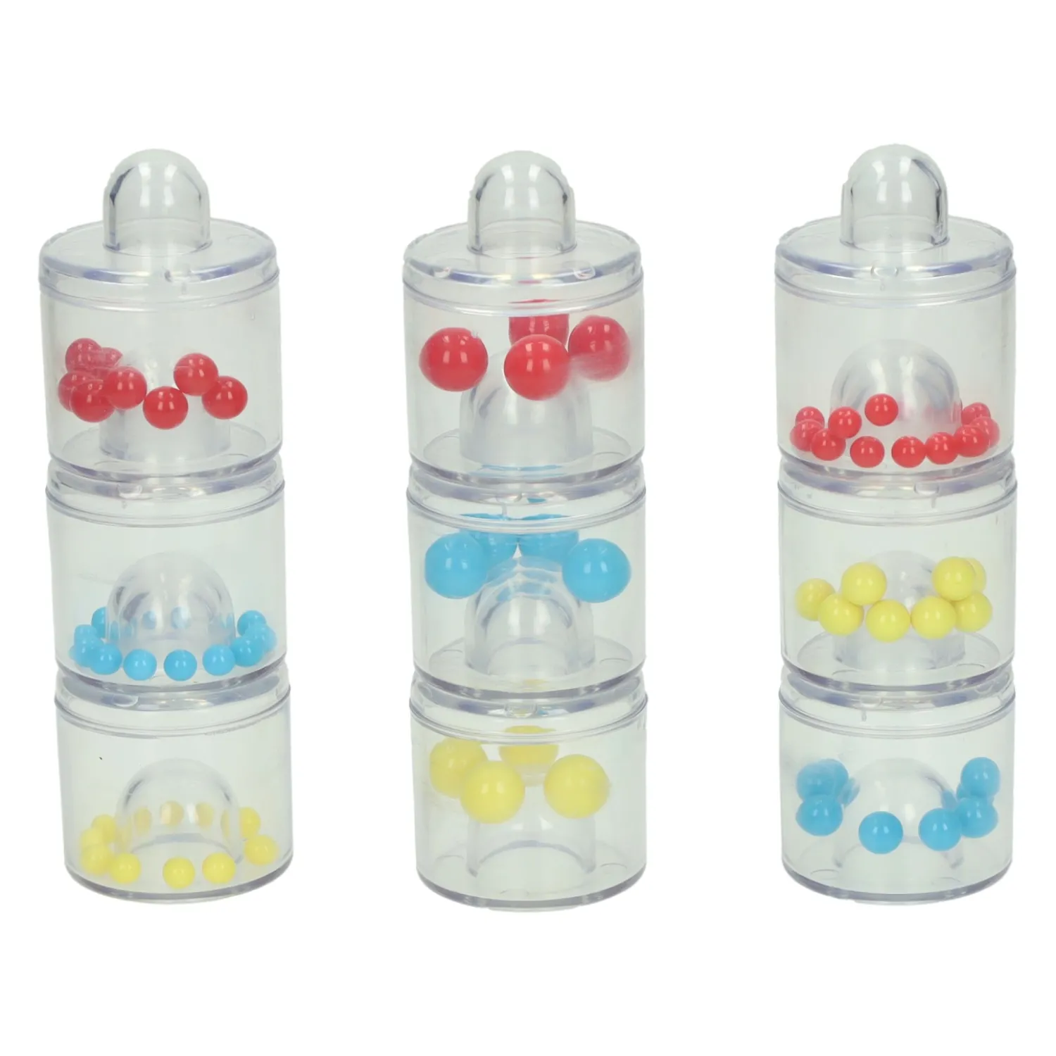 Geluids- en Sorteerblokken met Kralen in 3 Maten - 9dlg> Hot