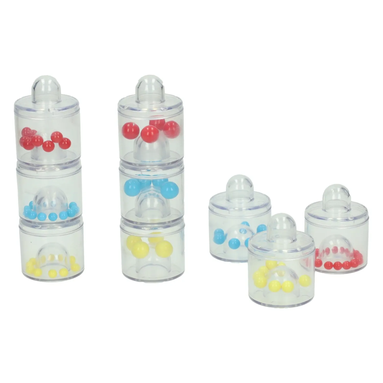 Geluids- en Sorteerblokken met Kralen in 3 Maten - 9dlg> Hot