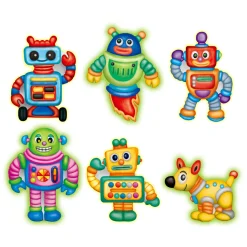 Gieten & Schilderen Glow in the Dark Robots><noscript><img width=