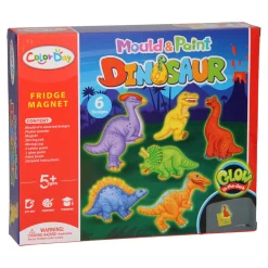 Gips Gieten Glow in the Dark Magneten - Dino's