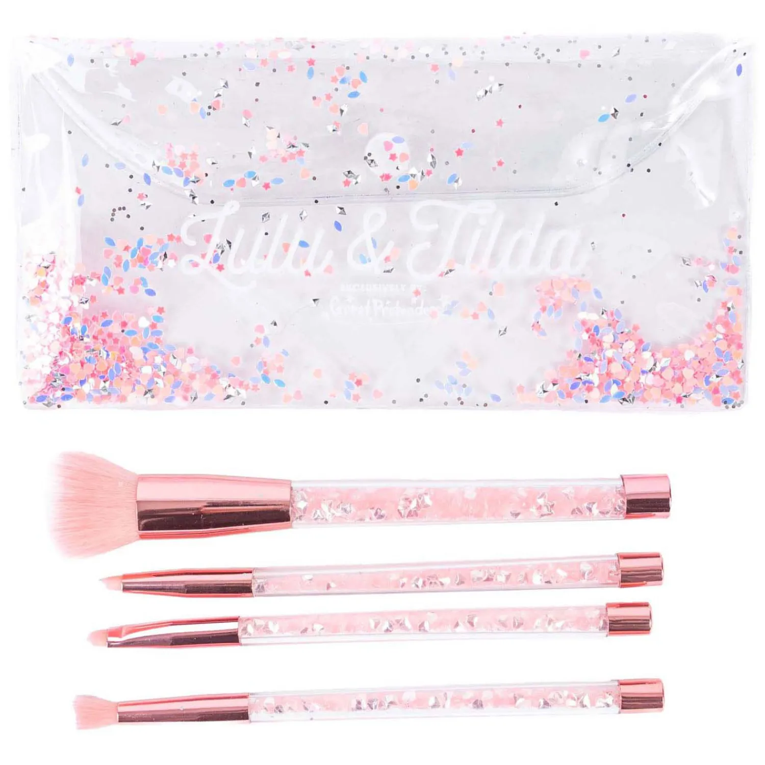 Great Pretenders Glam Girl Glitterkwast met Tas - 5dlg. Discount