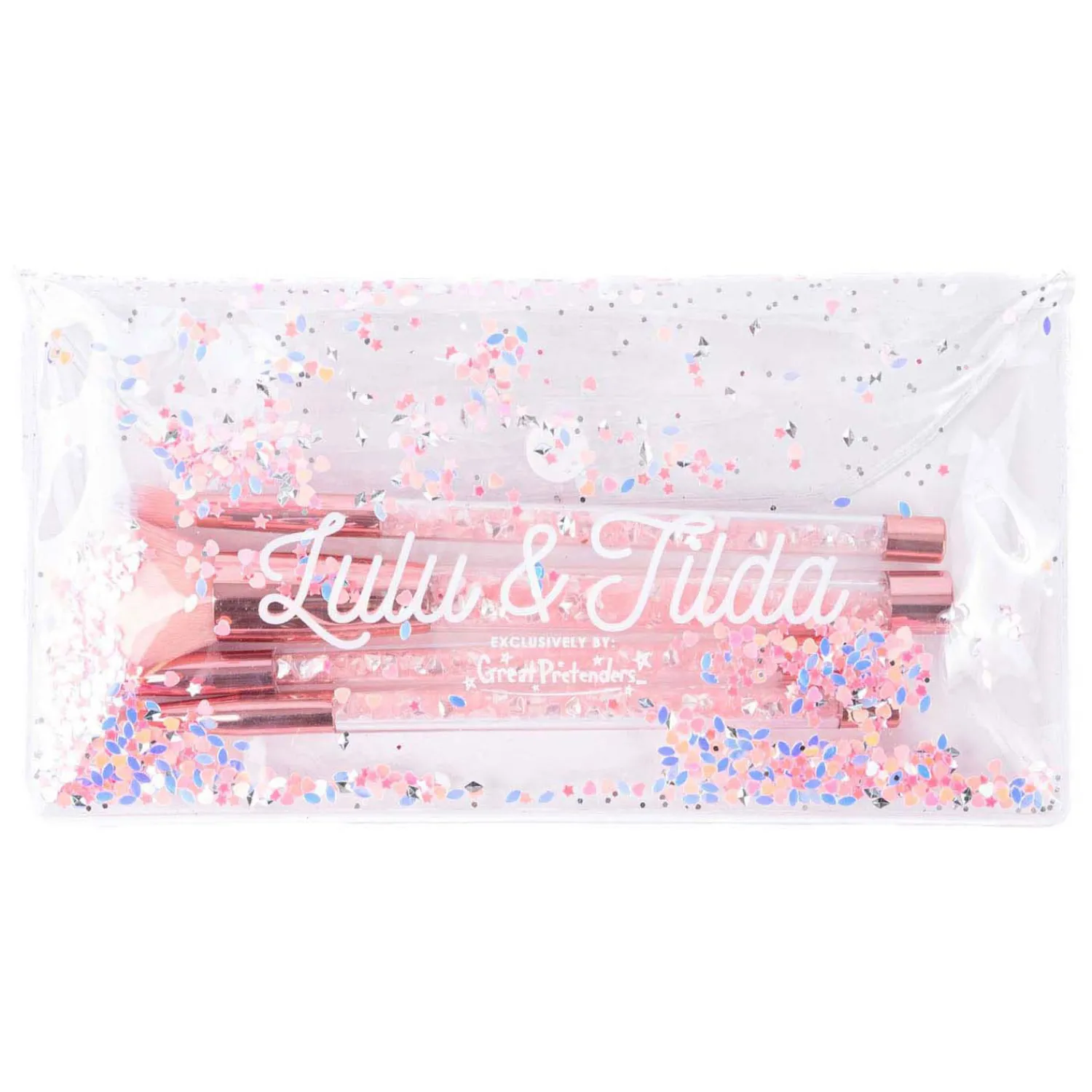 Great Pretenders Glam Girl Glitterkwast met Tas - 5dlg. Discount