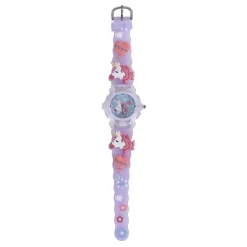 Glamour Analoog Horloge met Licht Eenhoorn - Paars- New