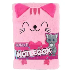 Glamour Fluffy Kat Notitieboek A5 Roze - 80pag. Outlet