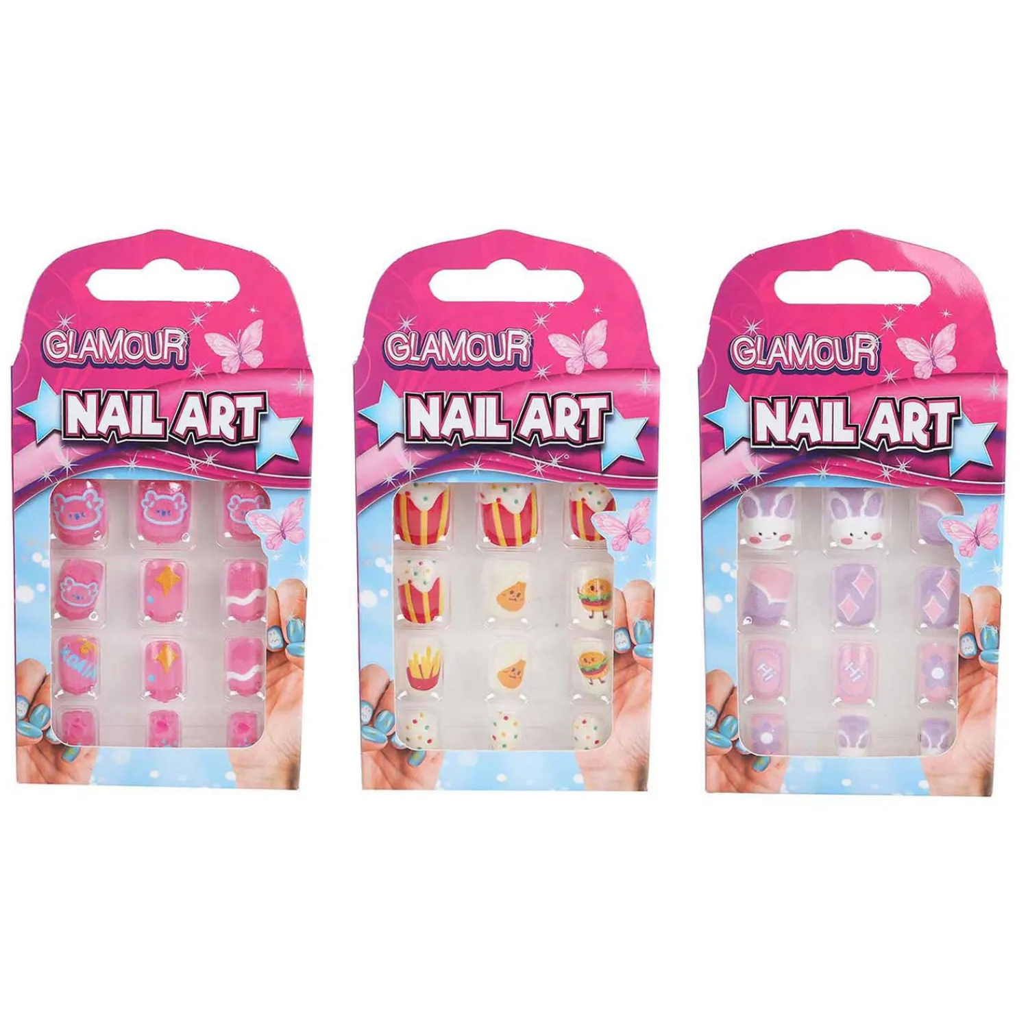 Glamour Kunstnageltjes, 12st.> Clearance