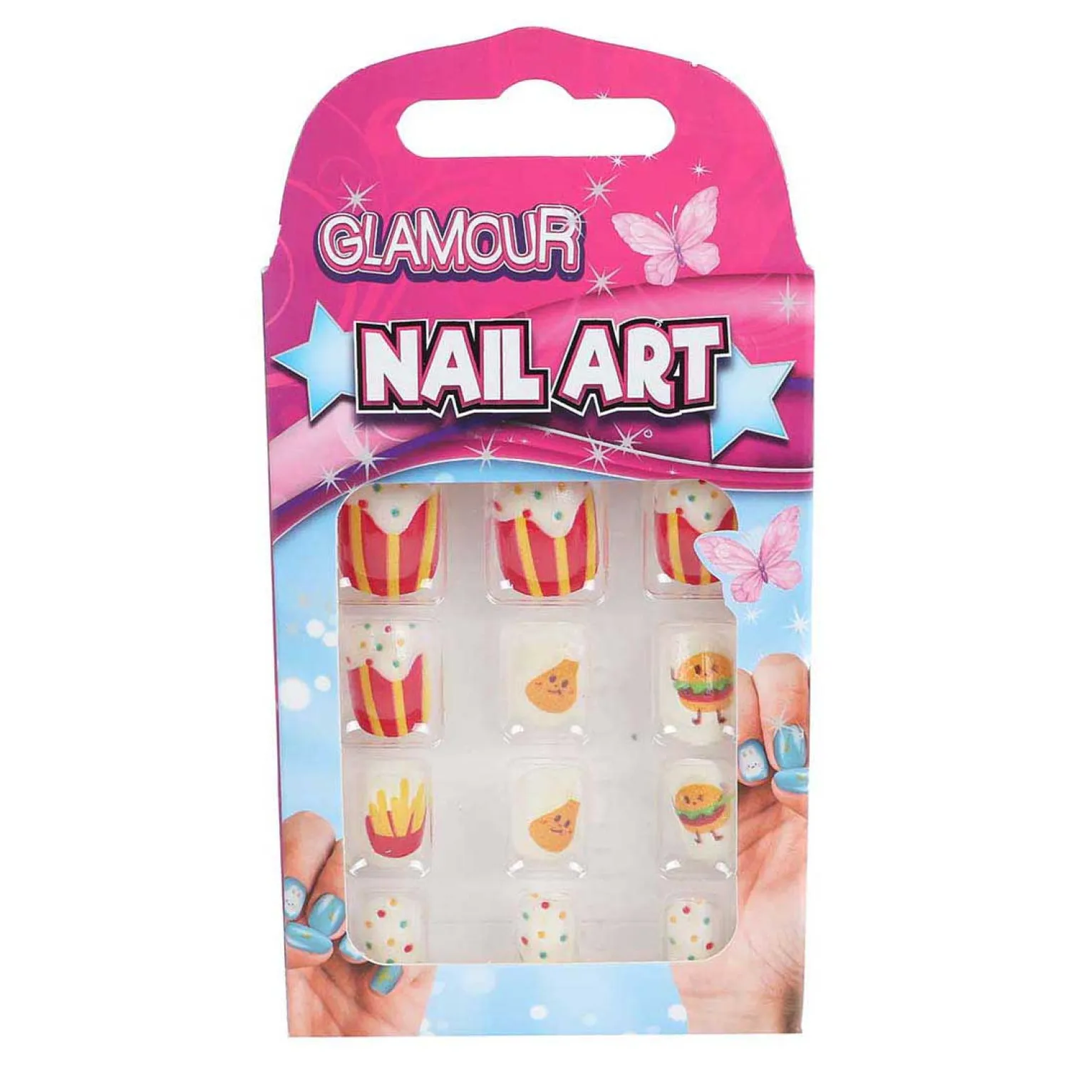 Glamour Kunstnageltjes, 12st.> Clearance